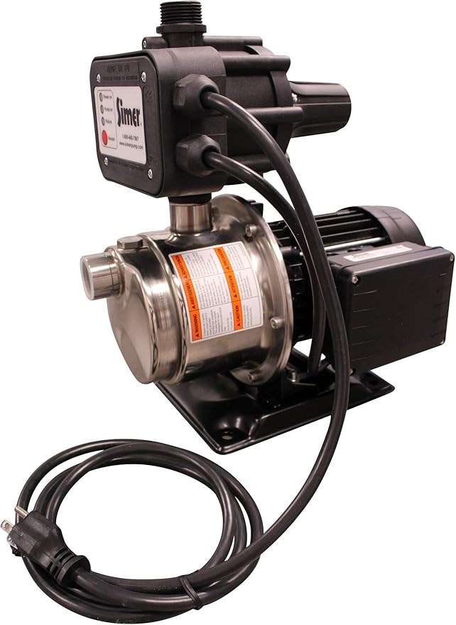 Simer 4075SS-01 3/4 HP Pressure Booster Pump